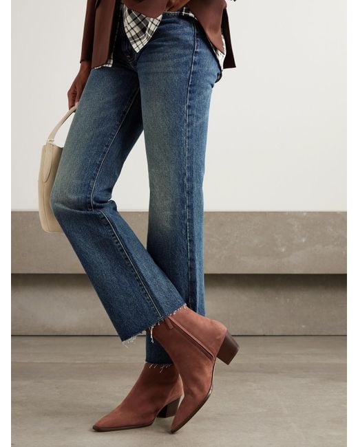Bottines En Nubuck Aliera 50 Manolo Blahnik en coloris Brown