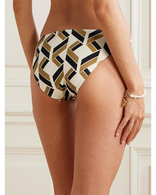 Eres Natural Alchime Embellished Printed Bikini Bottoms