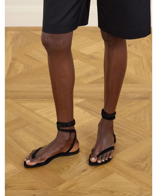 Proenza Schouler White Tee Suede Sandals