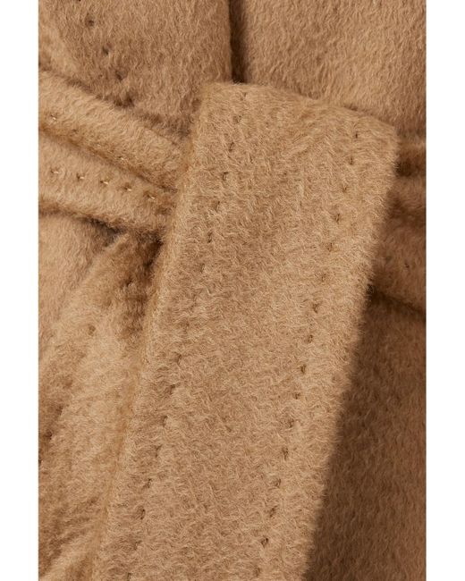 Max Mara Natural Manuela Icon Belted Hair Coat