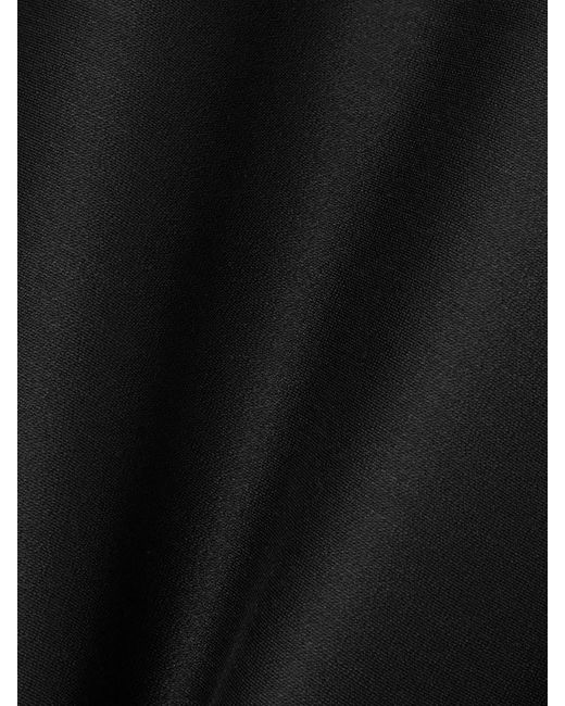 Dolce & Gabbana Black Doppelreihiger Blazer Aus Satin Aus Einer Woll-Seidenmischung