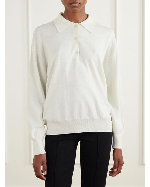 High Sport Natural Elyse Cotton And Wool-Blend Polo Shirt