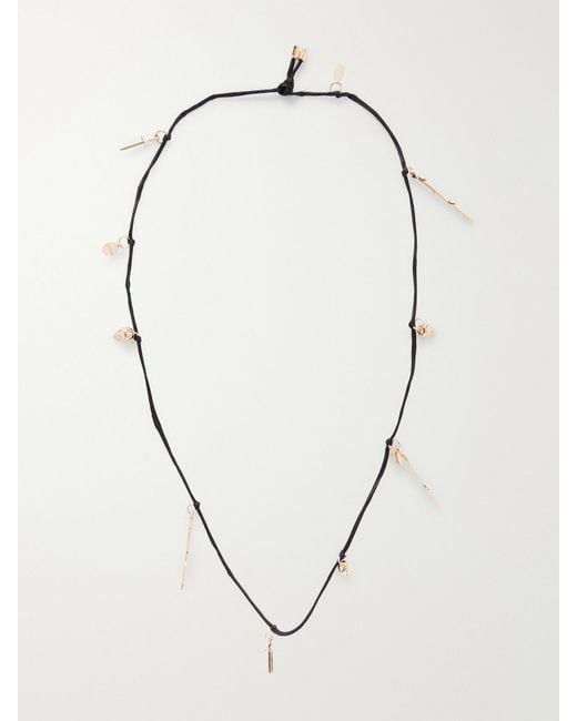 Gabriela Hearst Natural Tone Cord Necklace