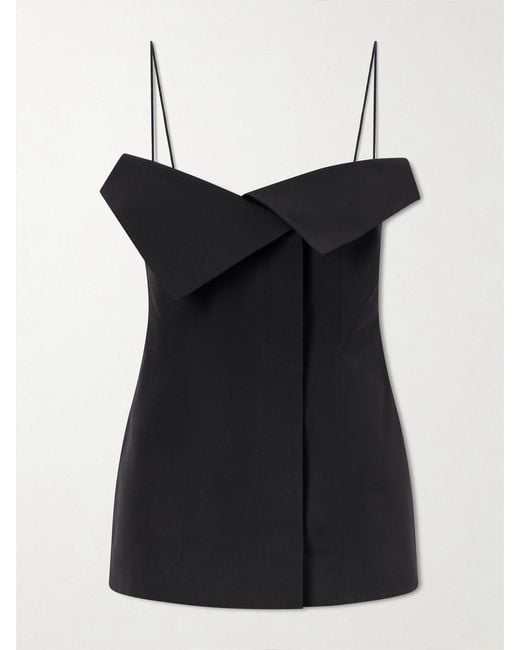 FFORME Black Eilwen Cotton And Silk Blend Top