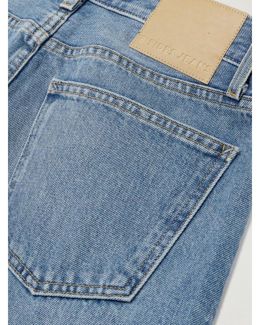 B Sides Blue Marcel Mid-Rise Straight-Leg Jeans