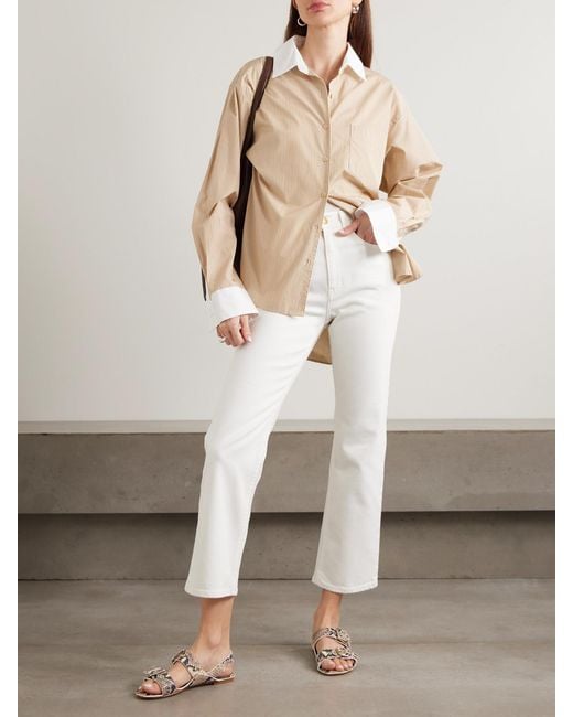 Jamie Haller White The Kenickie High-Rise Slim-Fit Jeans