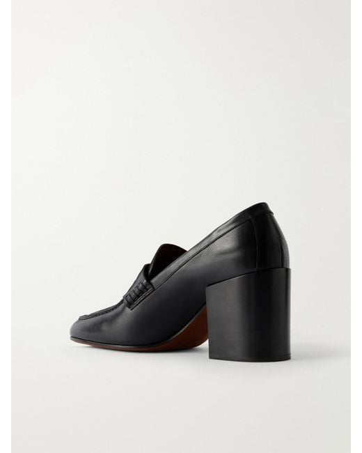 Dries Van Noten Black Leather Pumps