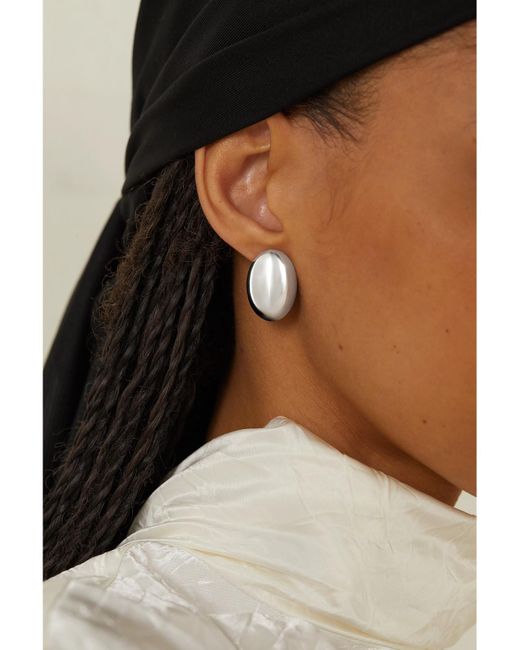 LIE STUDIO White The Camille Ohrringe Aus