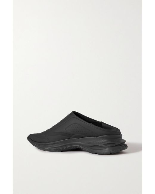 AZ FACTORY Black Collapsible-Heel Neoprene And Mesh Slip-On Sneakers