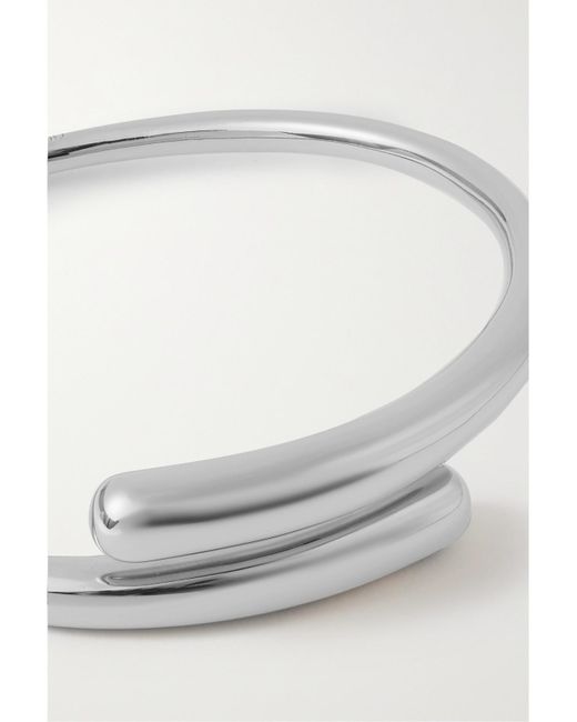 LIE STUDIO White The Olga Versilberter Armreif