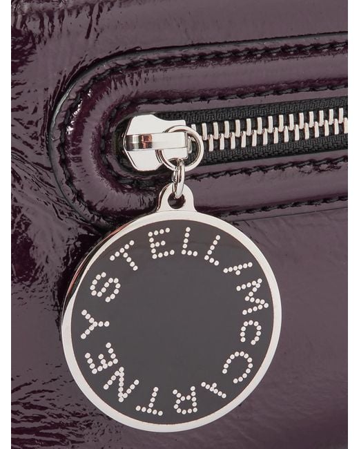 Stella McCartney Purple Dartmoor Glänzende Schultertasche