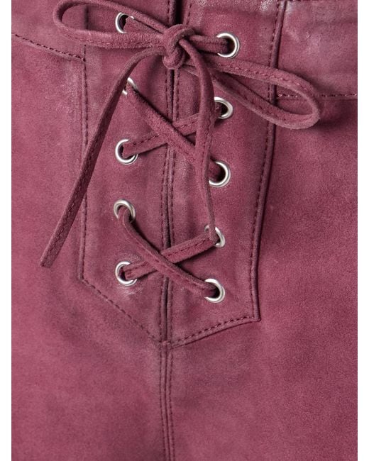 Isabel Marant Red Delma Shorts