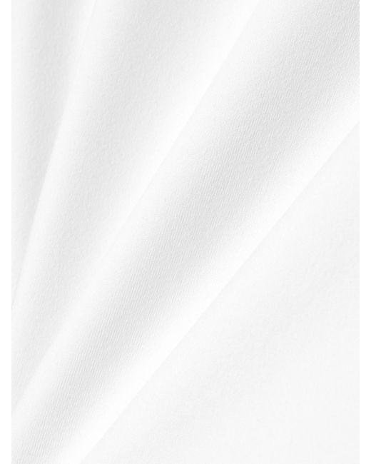 Alo Yoga White Finesse Oberteil Aus Stretch-Jersey