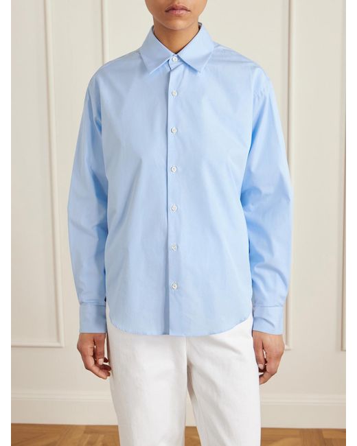 Comme Si Blue Cotton-Poplin Shirt