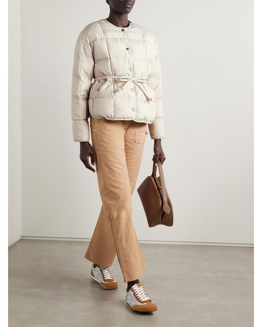 Moncler Natural Caramagne Quilted Shell Down Jacket