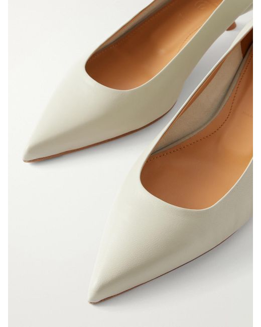 Aeyde Natural Cari 35 Leather Pumps