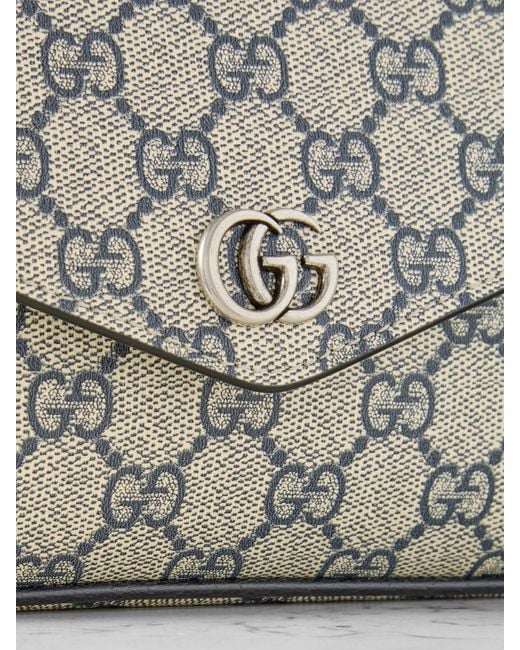 Gucci Natural Ophidia Leather-Trimmed Printed Coated-Canvas Shoulder Bag