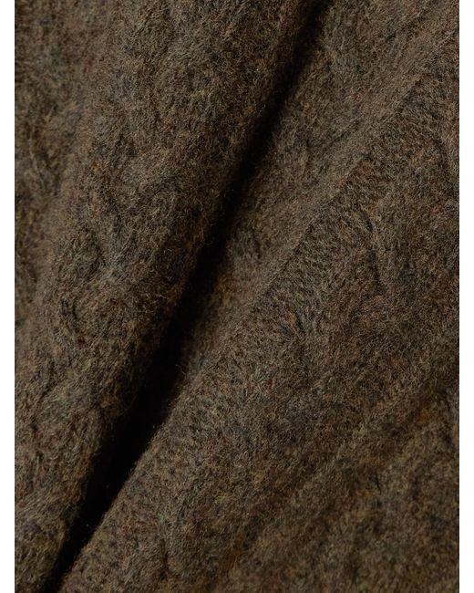 Rohe Green Oversized Cable-Knit Wool Sweater
