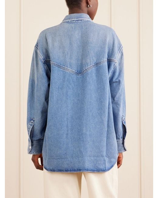 Agolde Blue Lotta Denim Shirt
