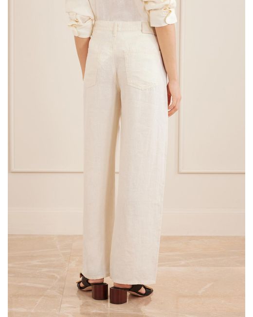Citizens of Humanity Natural Brynn Linen Straight-Leg Pants
