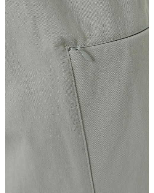 Deiji Studios Gray Pleat Organic Cotton-Twill Barrel-Leg Pants