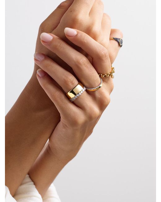 Yvonne Léon Natural Grignotée 9-Karat Diamond Ring