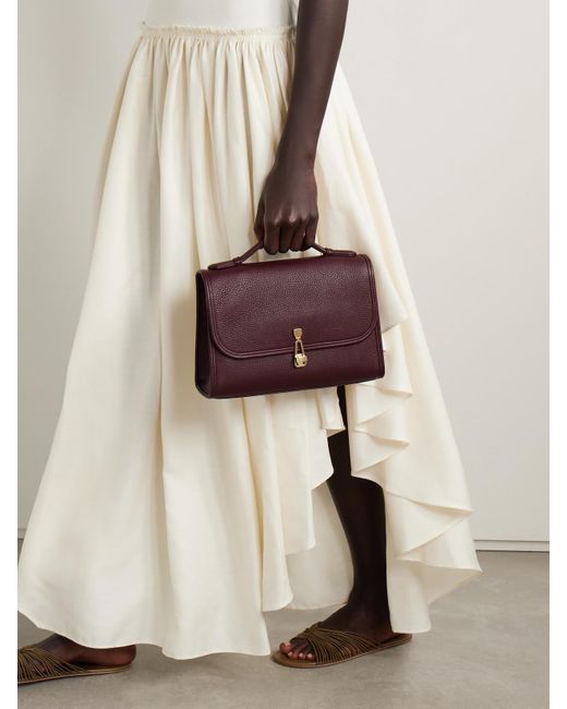 Gabriela Hearst Purple Leonora Medium Textured-Leather Tote