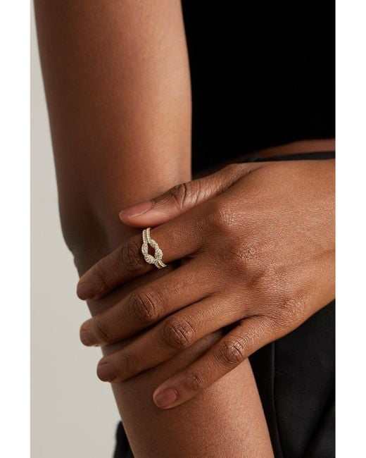 Anita Ko Natural Knot 18-Karat Diamond Ring