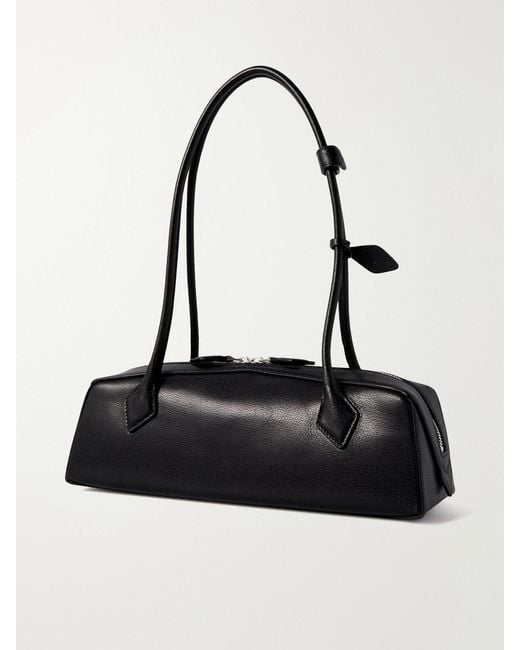 Alaïa Black Le Teckel Textured-Leather Shoulder Bag