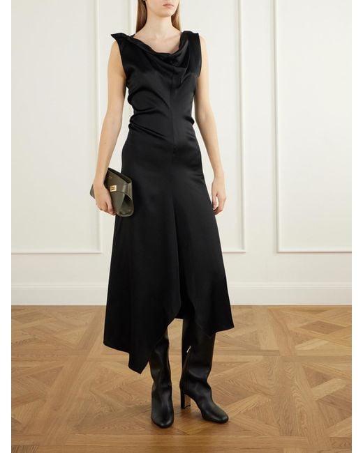 Ferragamo Black Elli 70 Embellished Leather Knee Boots