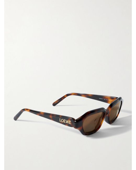 Loewe Brown Rectangular-Frame Acetate Sunglasses