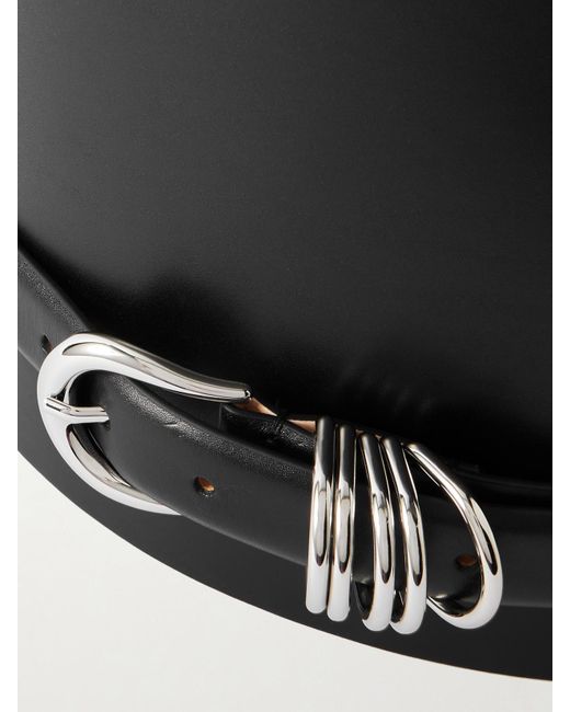 DEHANCHE Black Leather Waist Belt