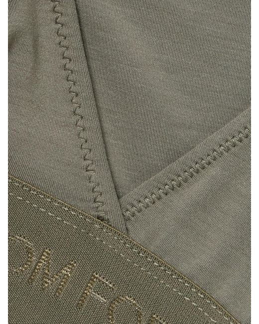 Tom Ford Gray Stretch-Modal Jersey Soft-Cup Triangle Bra