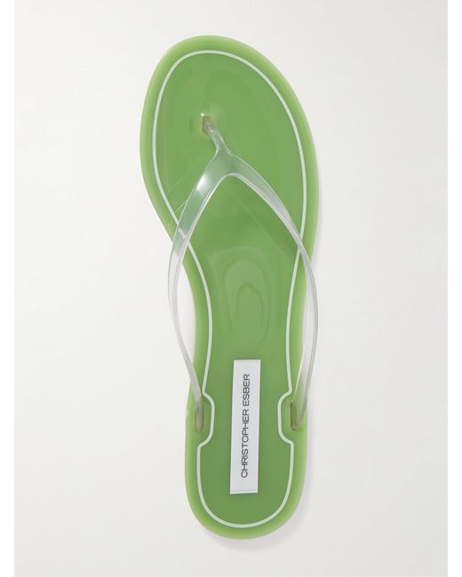 Christopher Esber Green Jo Pvc Flip Flops