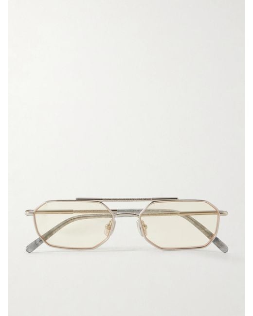 Brunello Cucinelli Natural Square-Frame-Tone Optical Glasses