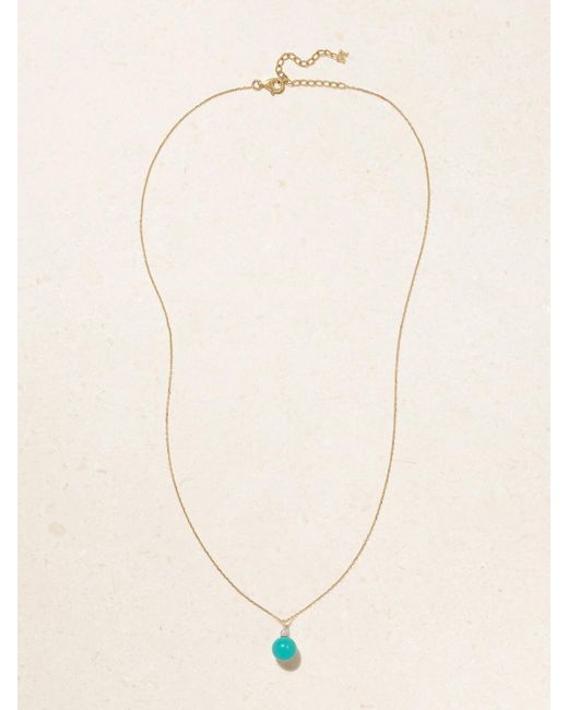 Mateo Blue 14-Karat, And Diamond Necklace