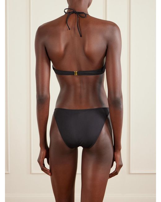 Nili Lotan Black Embellished Bikini Briefs