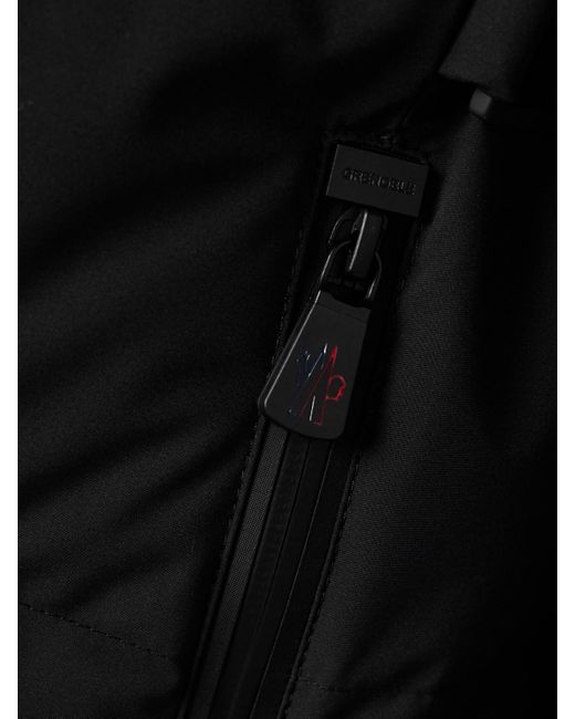 Moncler Black Guyane Hooded Quilted Down Ski Jacket