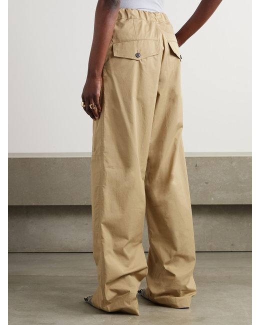 Dries Van Noten Natural Cotton-Twill Cargo Pants