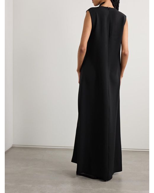 FFORME Black Mattie Maxikleid Aus Seiden-Crêpe