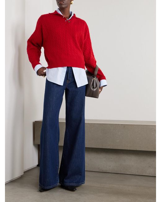 Brunello Cucinelli Red Pullover Aus Kaschmir