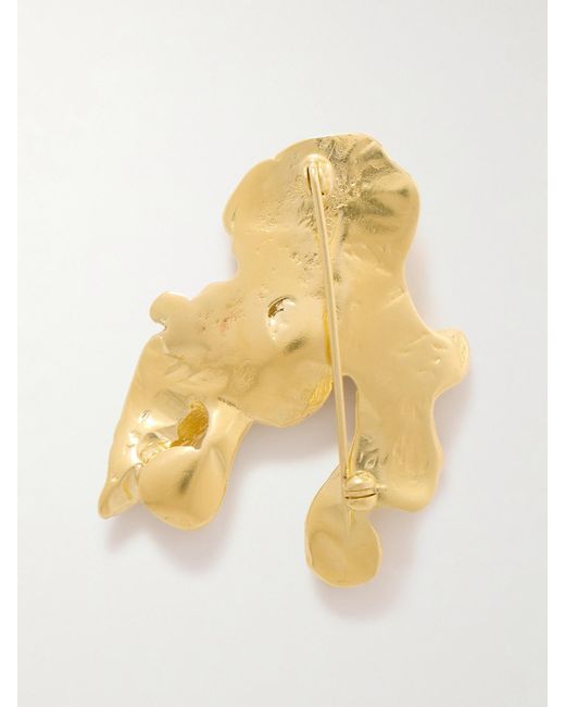 YSSO Metallic Eden Rock St Barths Ylang Ylang Vergoldete Brosche