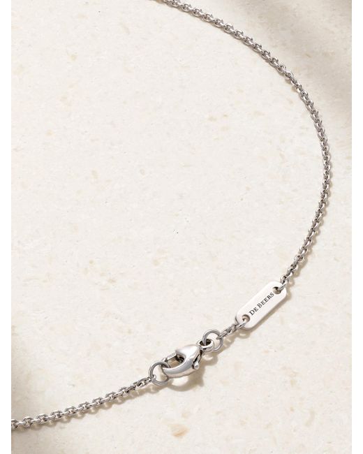 De Beers London Natural Portraits Of Nature Butterfly 18-Karat Diamond Necklace