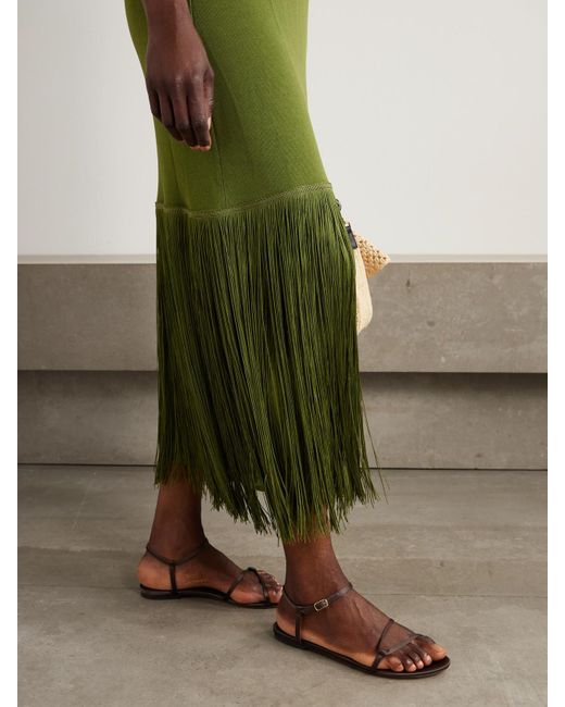Emme Parsons Natural Loop Satin Sandals