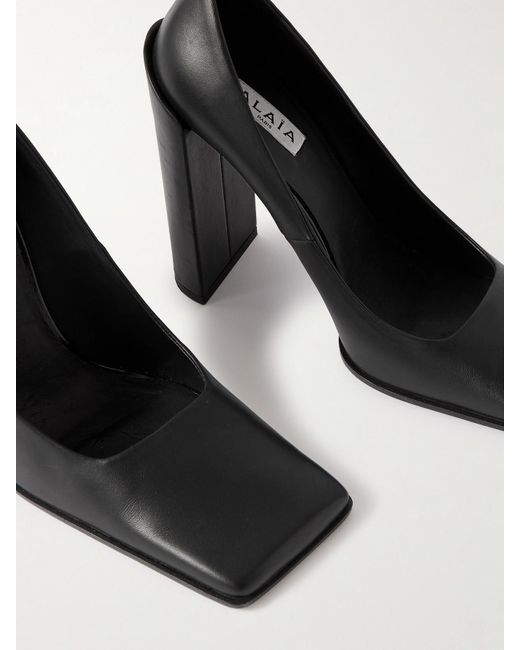 Alaïa Black 90 Pumps Aus Kalbshaar