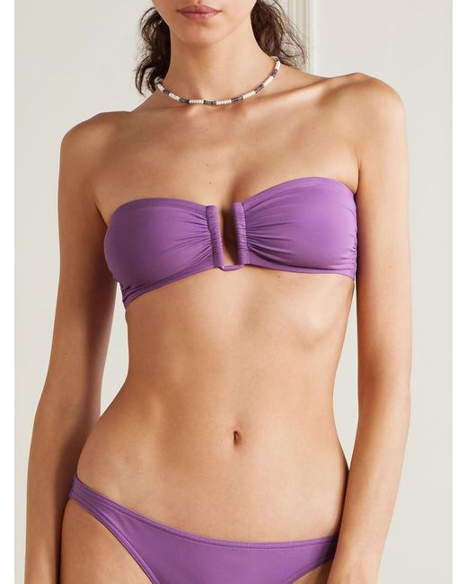 Eres Purple Les Essentiels Show Bandeau Bikini Top