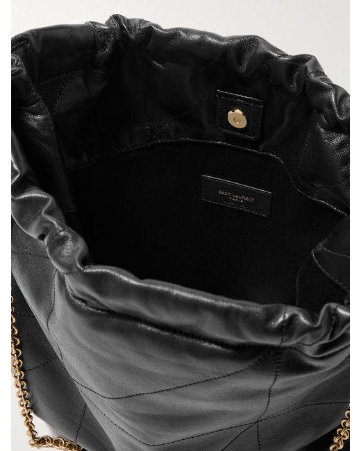 Saint Laurent Black Jamie Quilted Leather Shoulder Bag