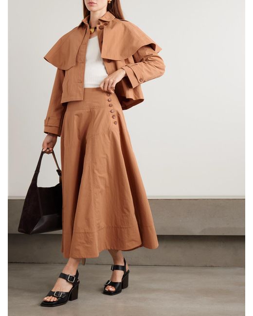 Ulla Johnson Brown River Jacke Aus Shell