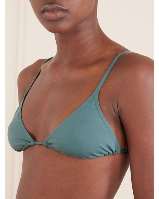 Eres Blue Mouna Triangle Bikini Top