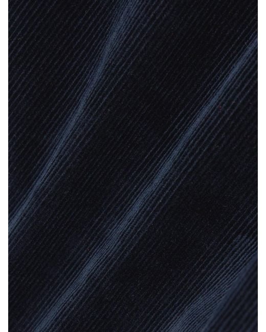 Totême  Blue Cotton-Corduroy Straight-Leg Pants